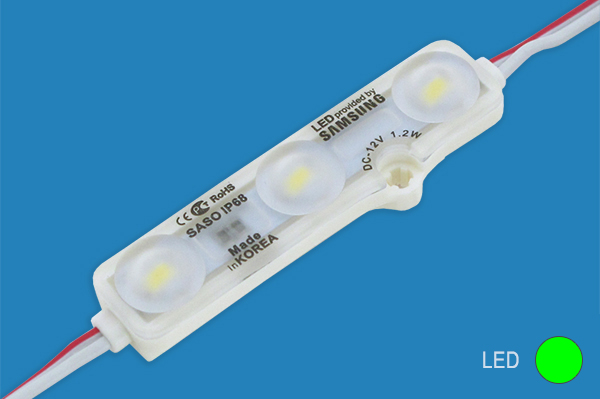 Led Sonic Samsung 3 LEDs 1,2w 12v IP68 Green